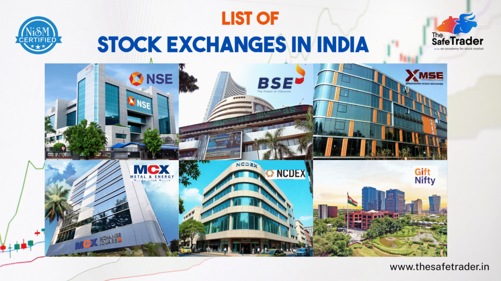 List Of Stock Exchanges in India