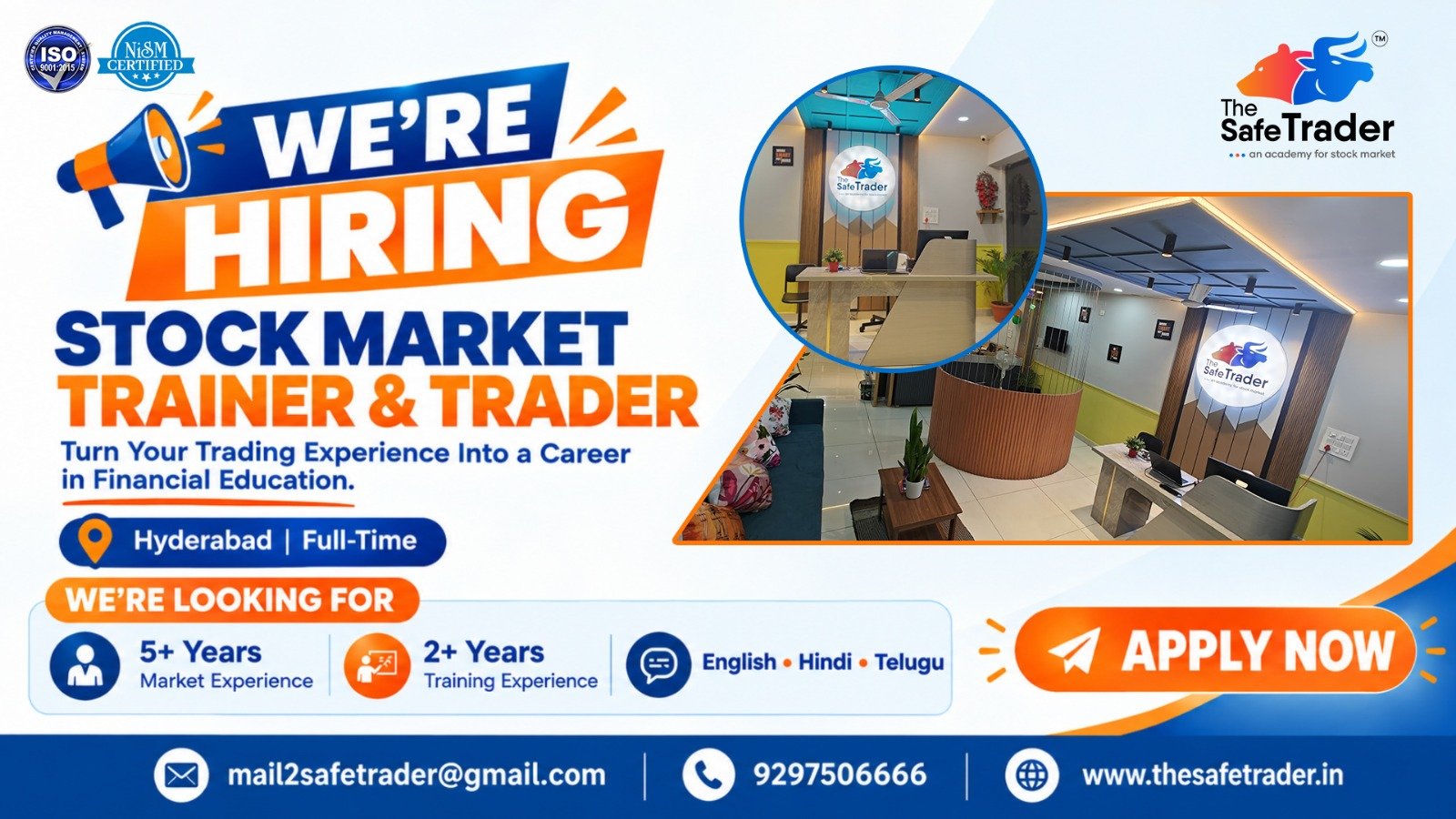 Stock Market Trainer Jobs in Hyderabad